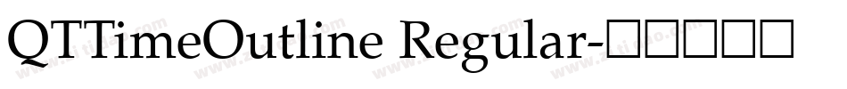 QTTimeOutline Regular字体转换